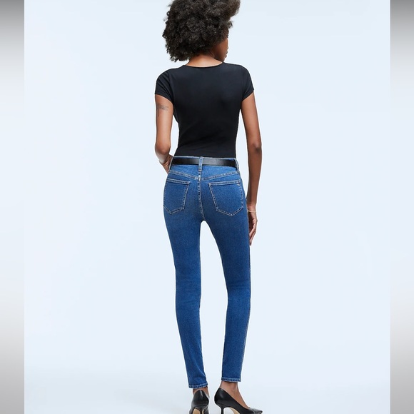 Madewell 10” high rise skinny ankle blue  jeans size 27 - Picture 3 of 11
